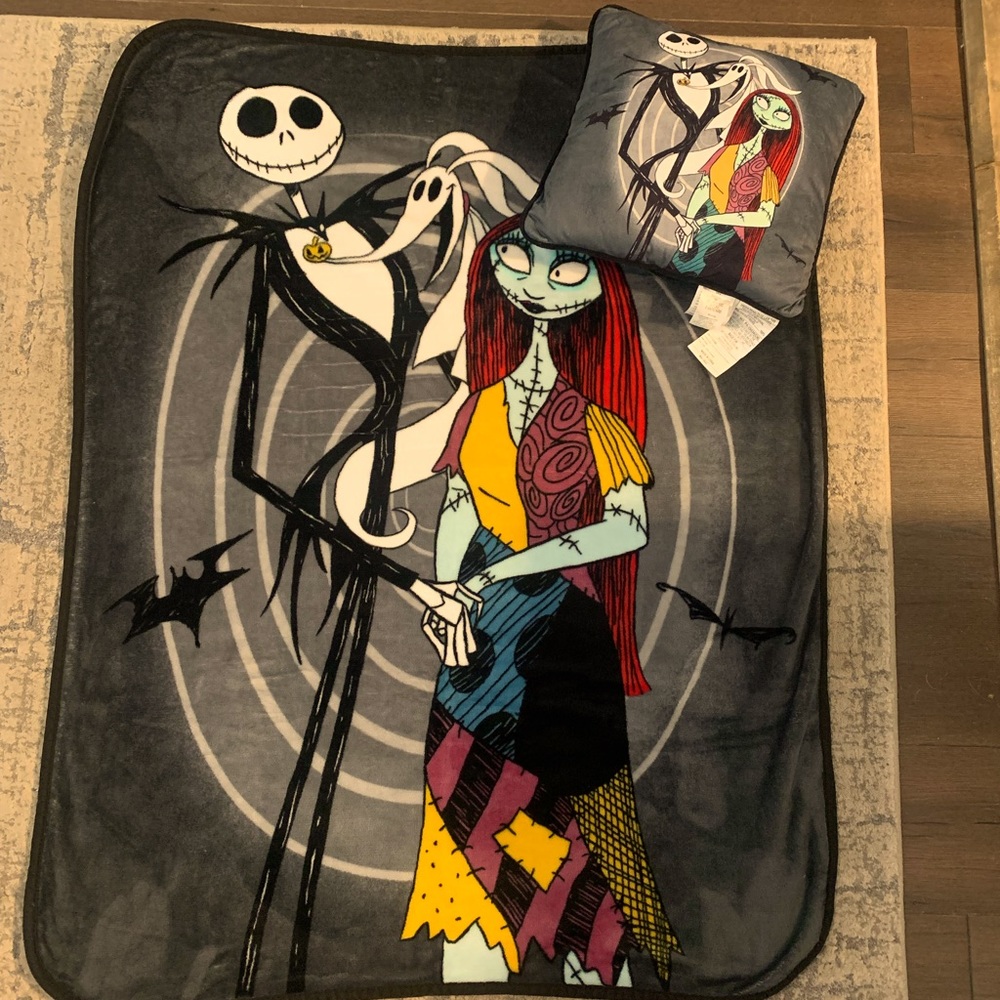 Nightmare Before Christmas Throw and Pillow